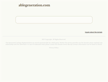 Tablet Screenshot of ablegeneration.com